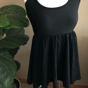 American Apparel black mini dress S NWOT